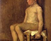 文森特 威廉 梵高 : 坐着的女孩